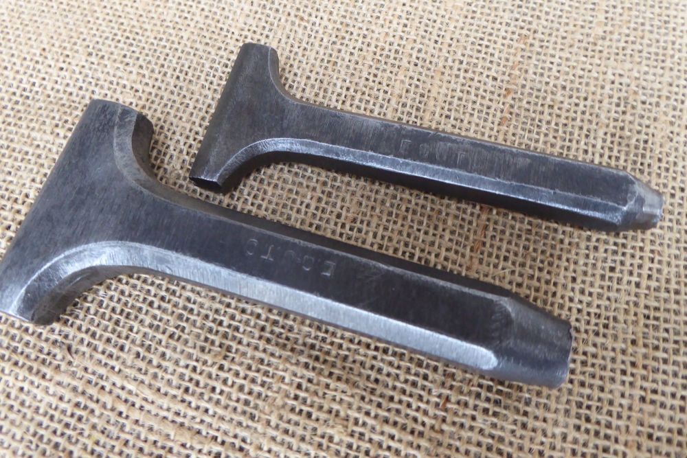 2 x T Newey & Sons Tinsmiths / Blacksmiths Groove / Grooving Punch Tool