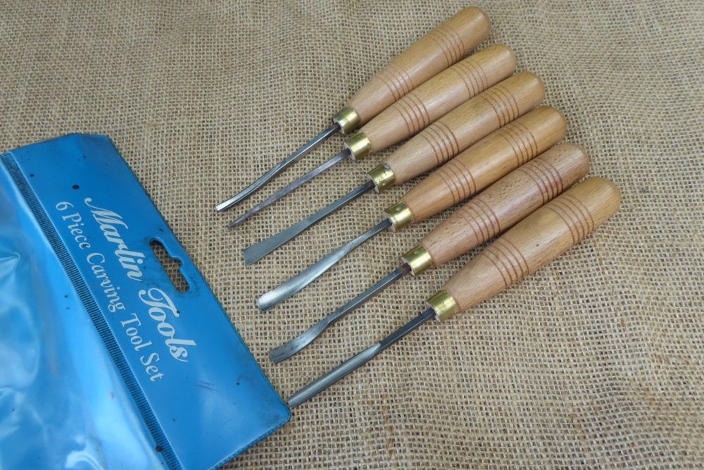 Marlin Tools 6 Piece Carving Set - High Carbon Steel