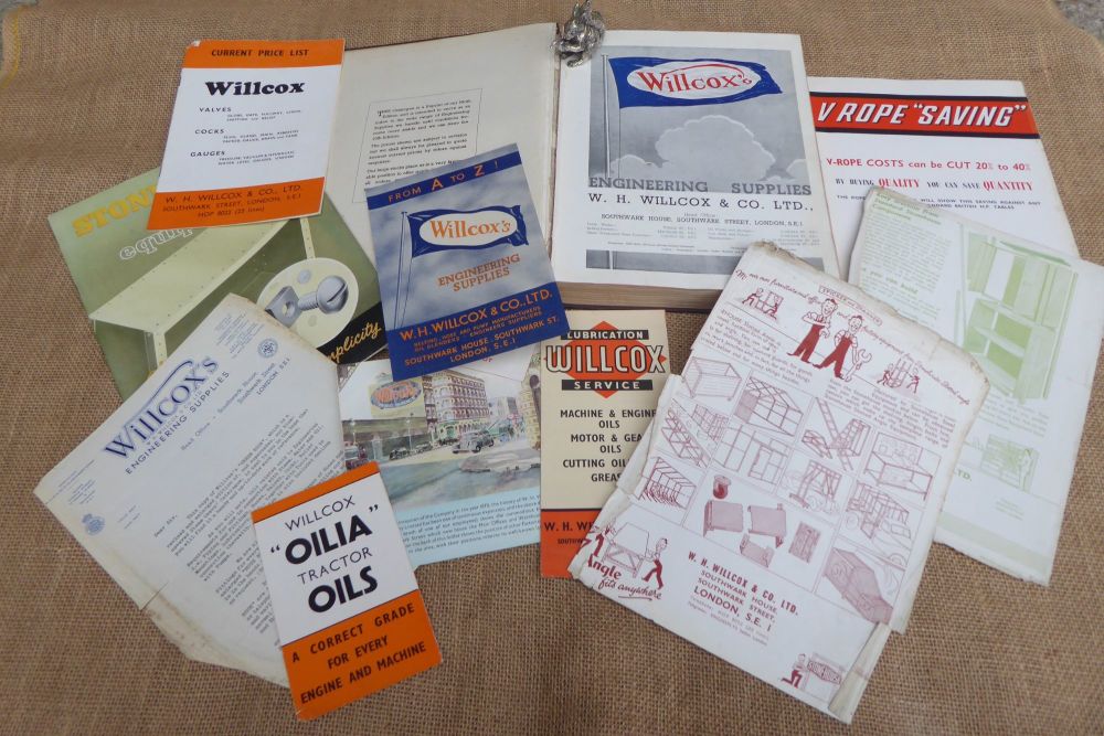 W H Wilcox & Co. Ltd. - Southwark Street London - Engineering Supplies Catalogue With Extra Leaflets