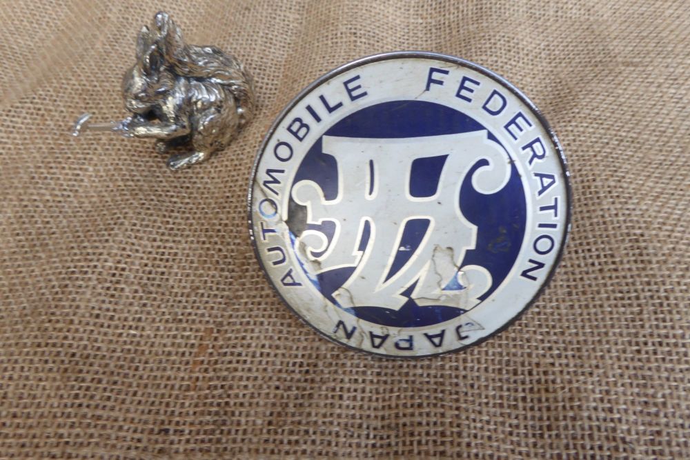 Original Japan Automobile Federation Badge