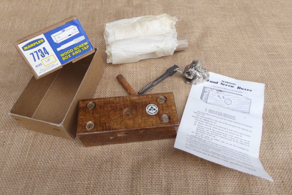 Marples 7734 Wood Screw Box And Tap - 1/2