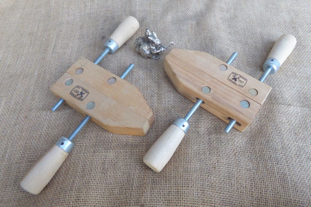 Pair Of Micro Moose Wooden Hand Clamps - 6
