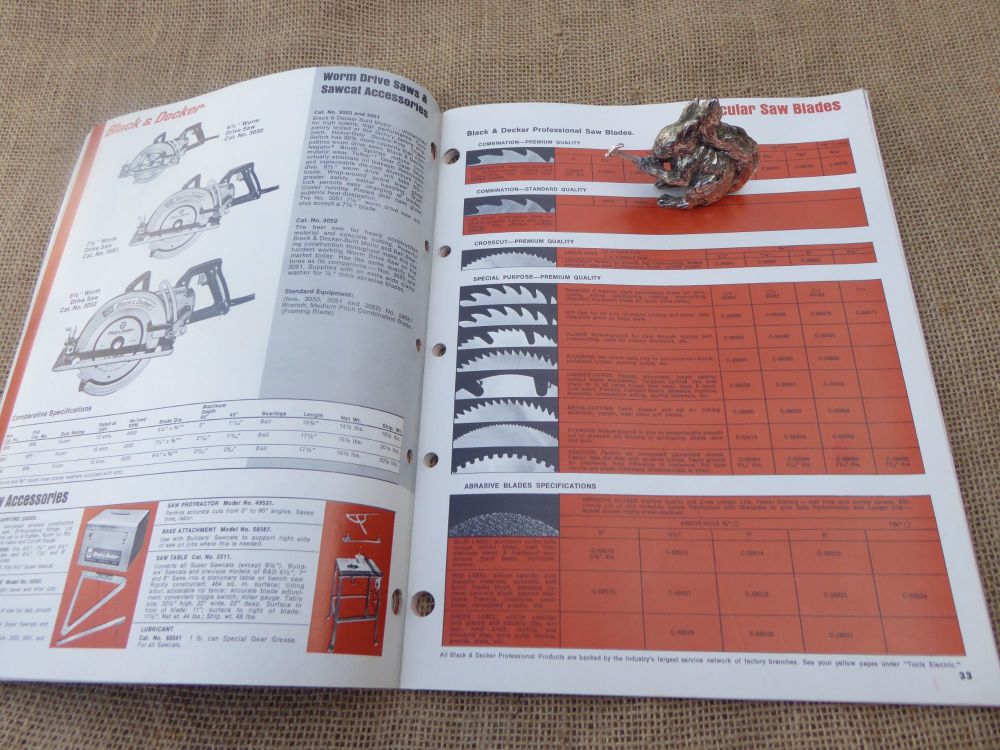 Black & Decker Power Tools Catalogue 1970