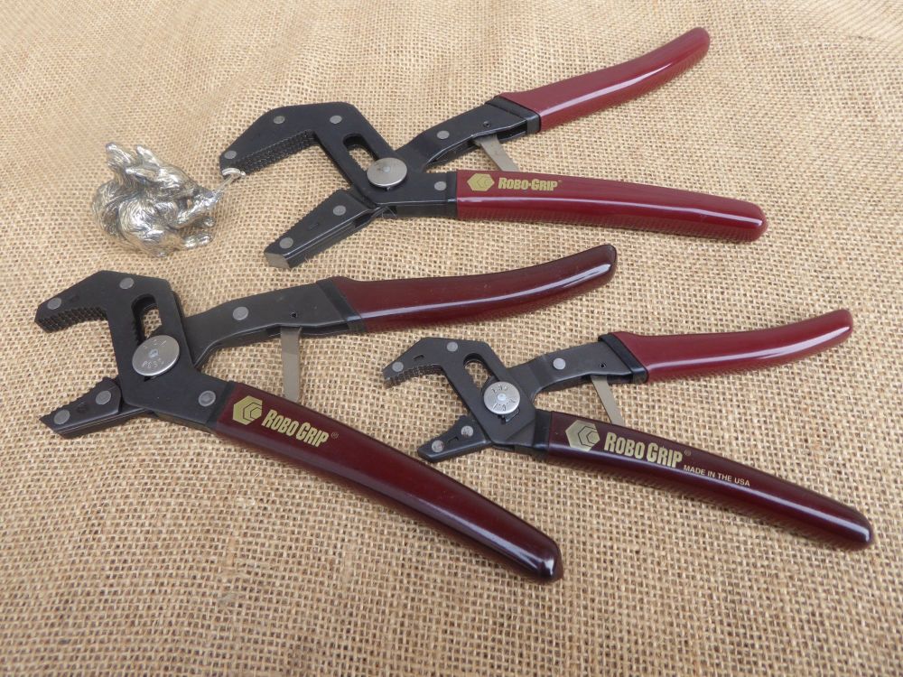 Set Of 3 Robo Grip Pliers - Made In USA