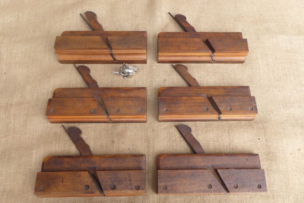 Set Of 6 G Collier (Brixton) Side Bead Moulding Planes 
