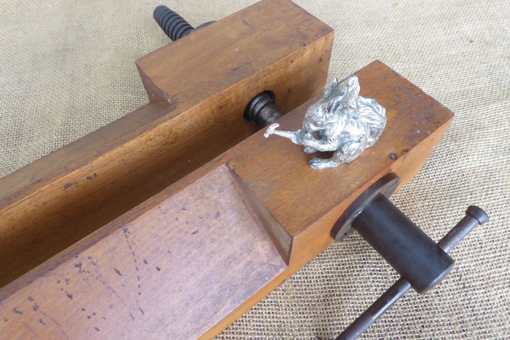 Vintage Twin Screw Bench Vice / Moxon Vice - 22" Long