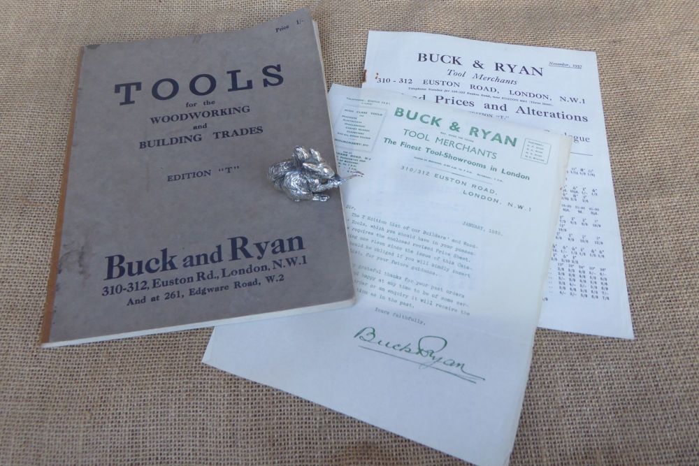 Buck And Ryan Edition 'T' Tools Catalogue - 1938 - With Price List & Coveri