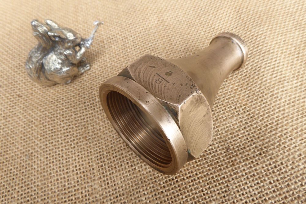 Vintage Brass Fire Hose Nozzle - British Standards Specification No. 336 - 1936