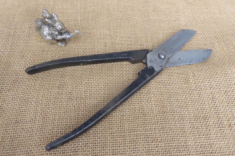 R Mather & Son Straight Snips - Broad Arrow Marked 1952