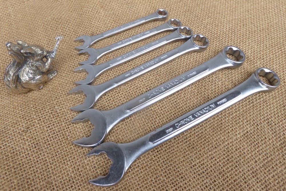 Part Set Of Metrinch Spanners 10mm / 3/8" - 17mm / 11/16"