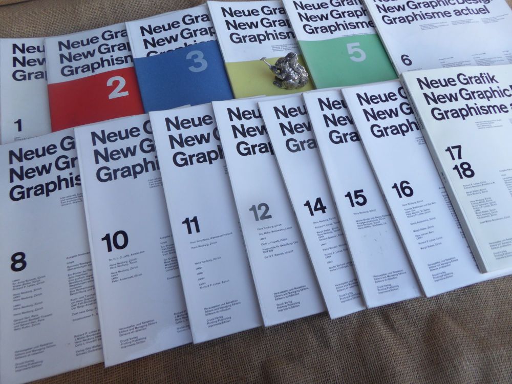 14 x Neue Grafik / New Graphic Design / Graphisme Actuel Magazines