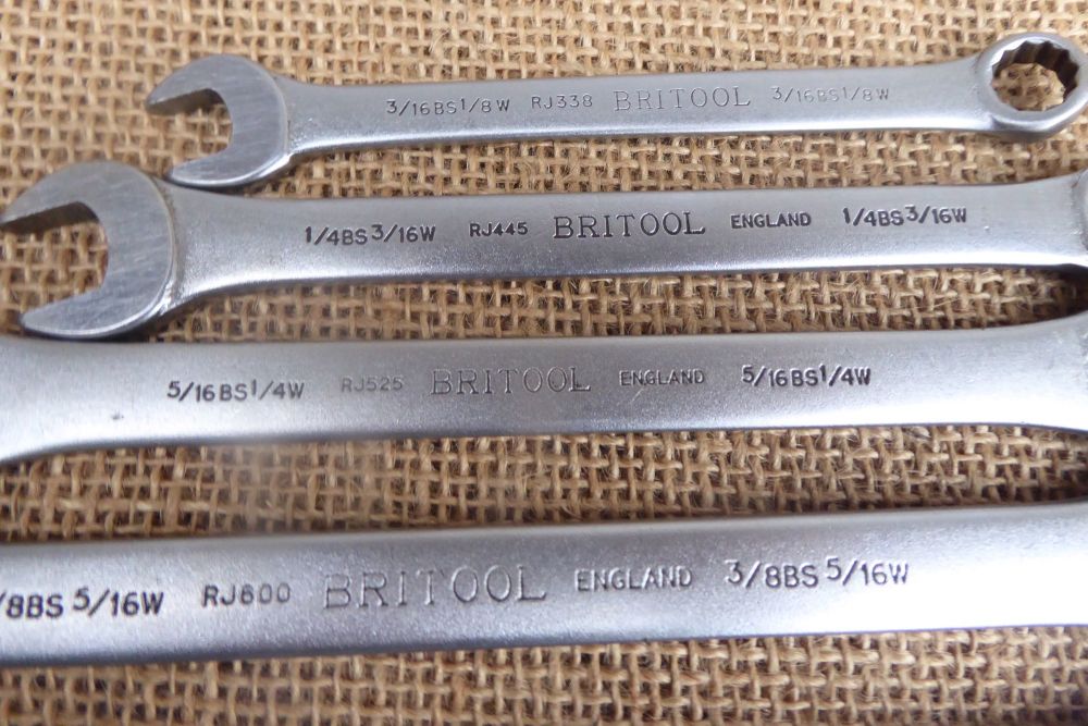 Britool Combination Spanners From 1/8 W - 1/2 W - RJ Series