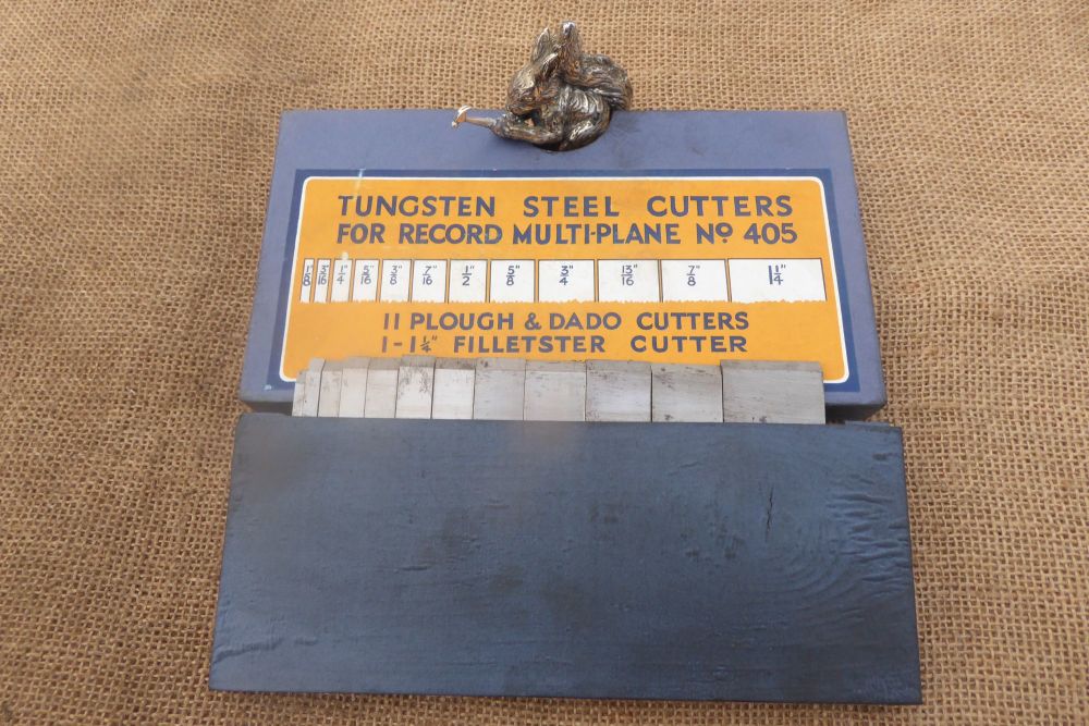 Set Of 12 Tungsten Steel Cutters For 405 Plane - Plough & Dado Plus Fillets