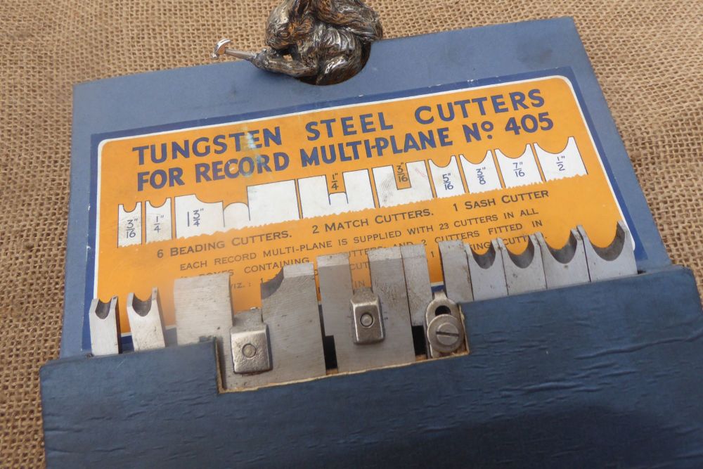 Set Of Tungsten Steel Cutters For 405 Plane - Beading, Match & Sash