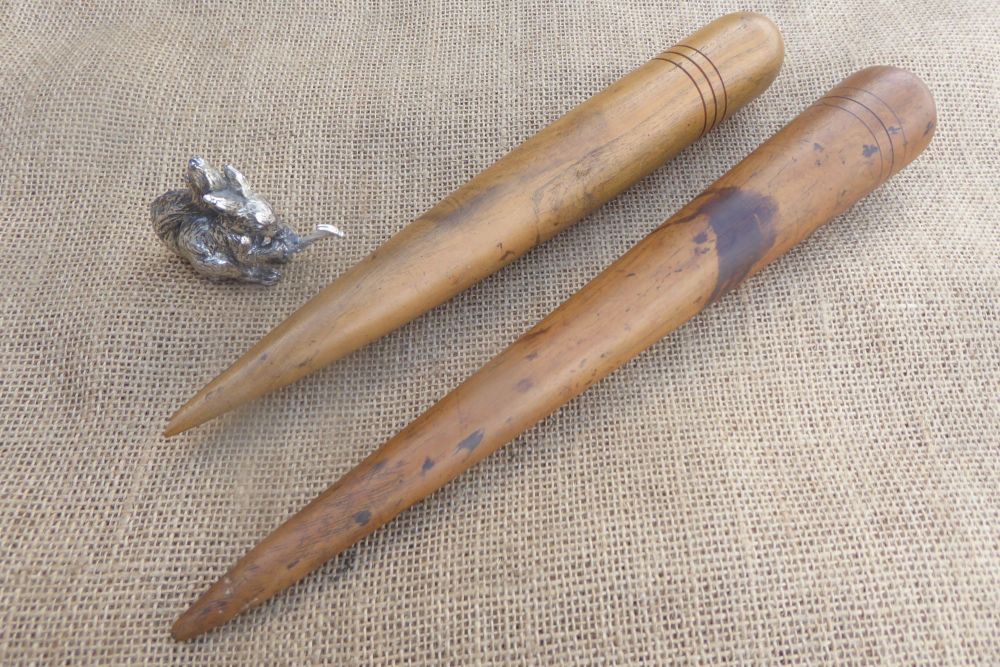 2 x Vintage Wooden Fids - Rope Splicing