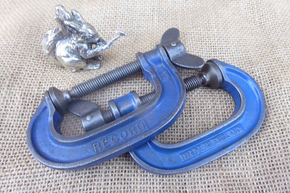 Pair Of Vintage Record 2" G Clamps - Made In England