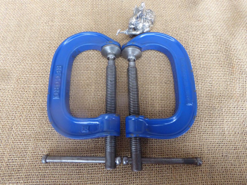 Pair Of Record 3" G Clamps - Made In England