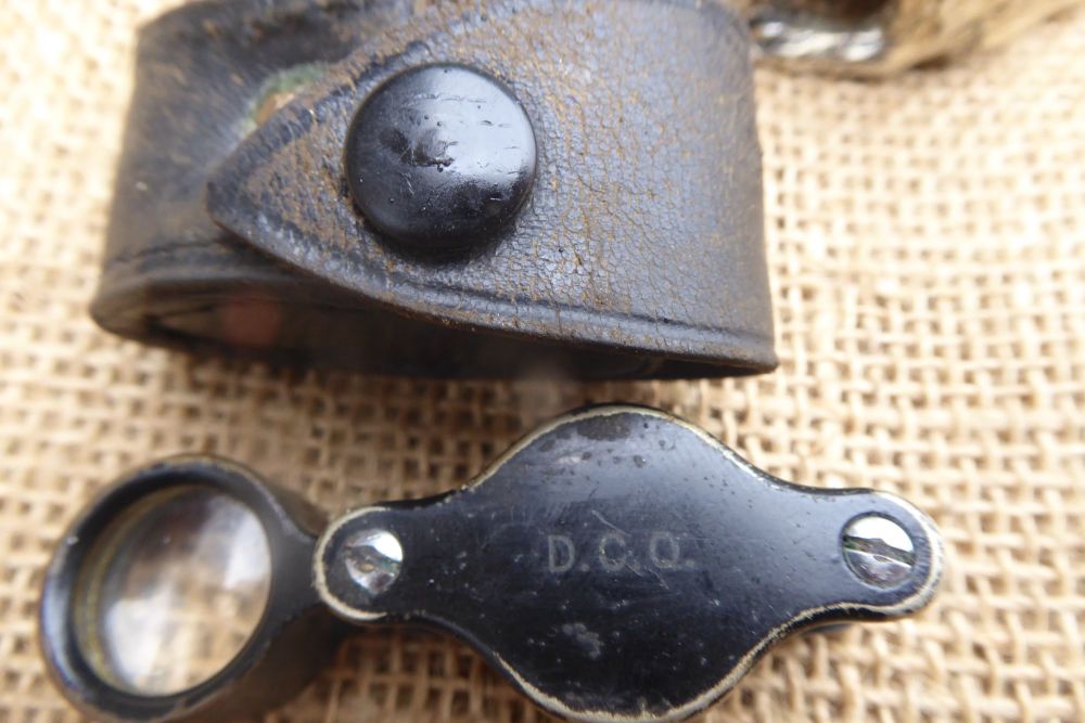 Vintage DCQ Optical Loupe / Pocket Magnifier