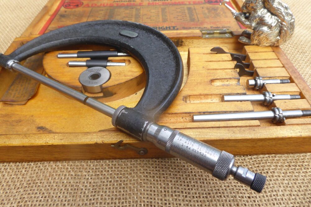 Moore & Wright No.941 0-4" Adjustable Micrometer