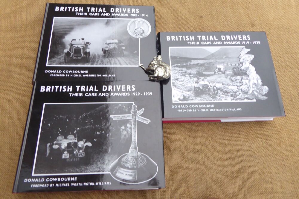 Set Of 3 British Trial Drivers - Their Cars And Awards - Donald Cowbourne