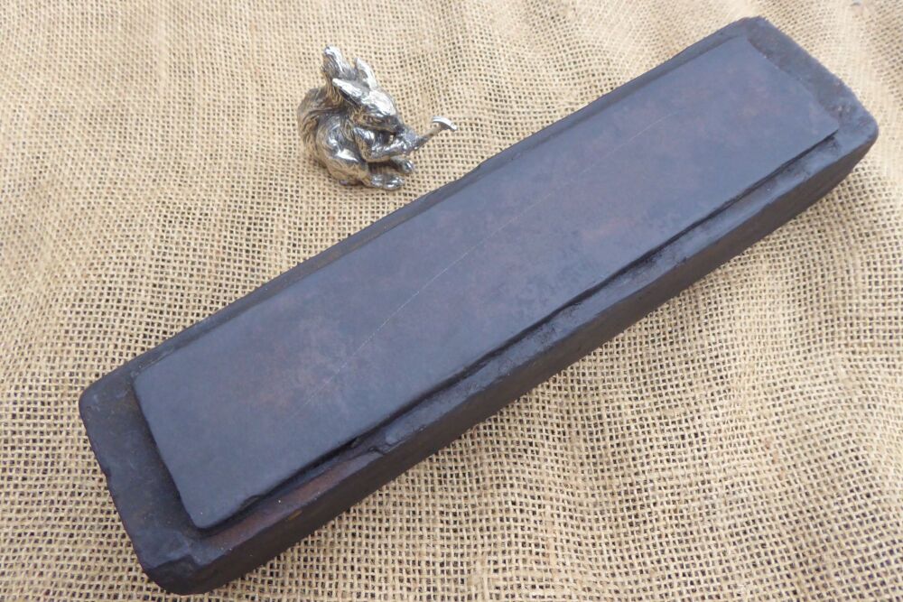 Large (9 1/8" x 2") Dark Brown Natural Sharpening Stone