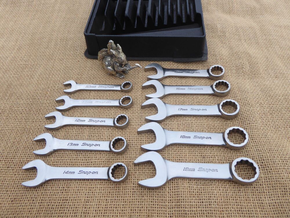 Snap On OXIM Metric Stubby Midget Combination Spanners - 10mm - 19mm