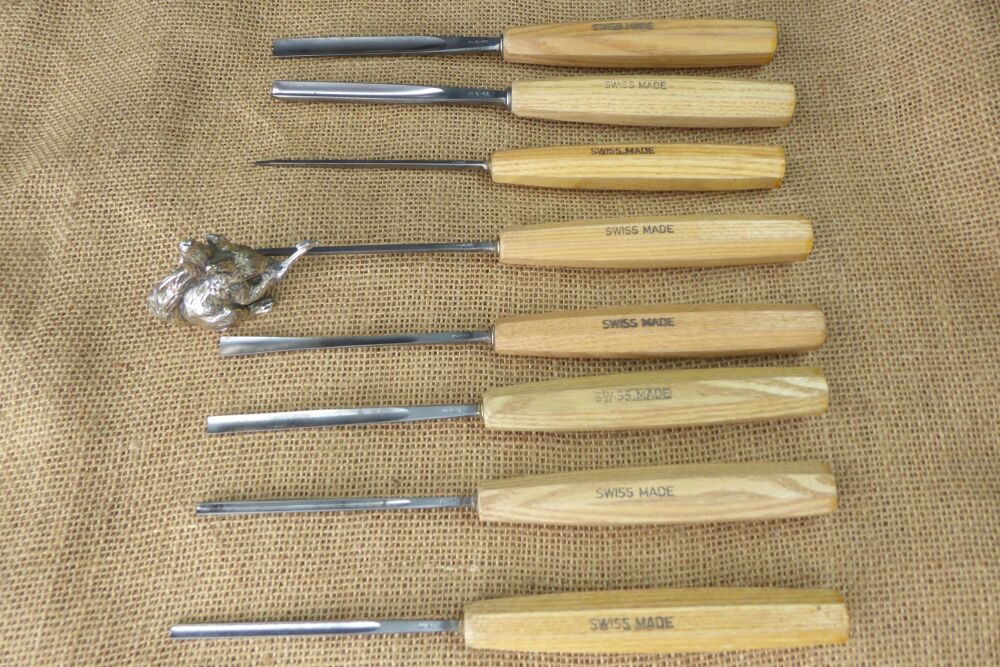 8 x Pfeil (Swiss Made) Wood Carving Tools