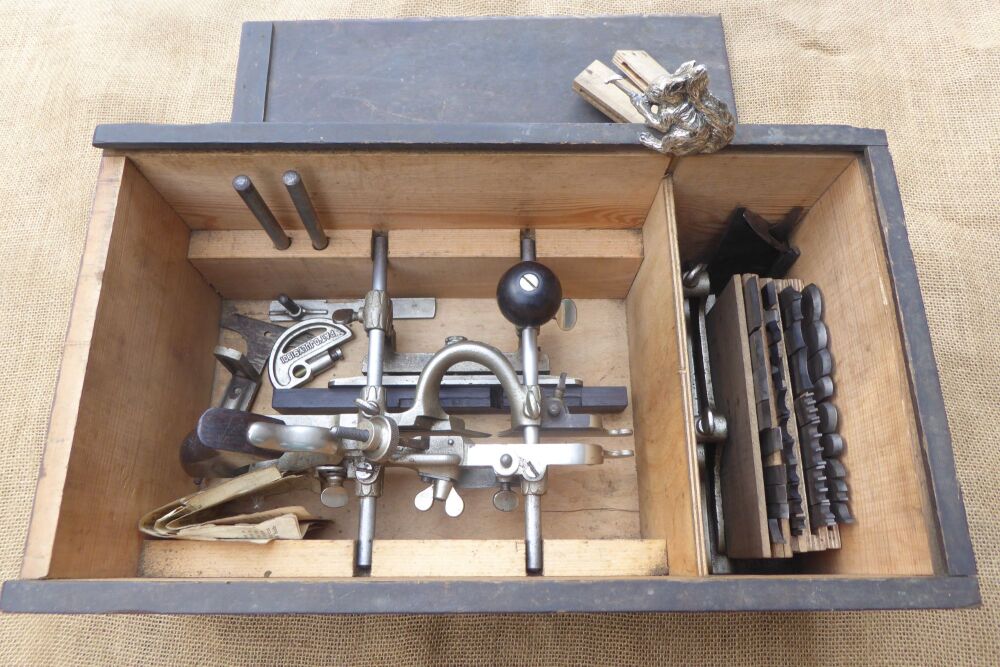 Stanley Rule & Level Co. No.45 Combination Plane With 40 Cutters & No.8 Bases