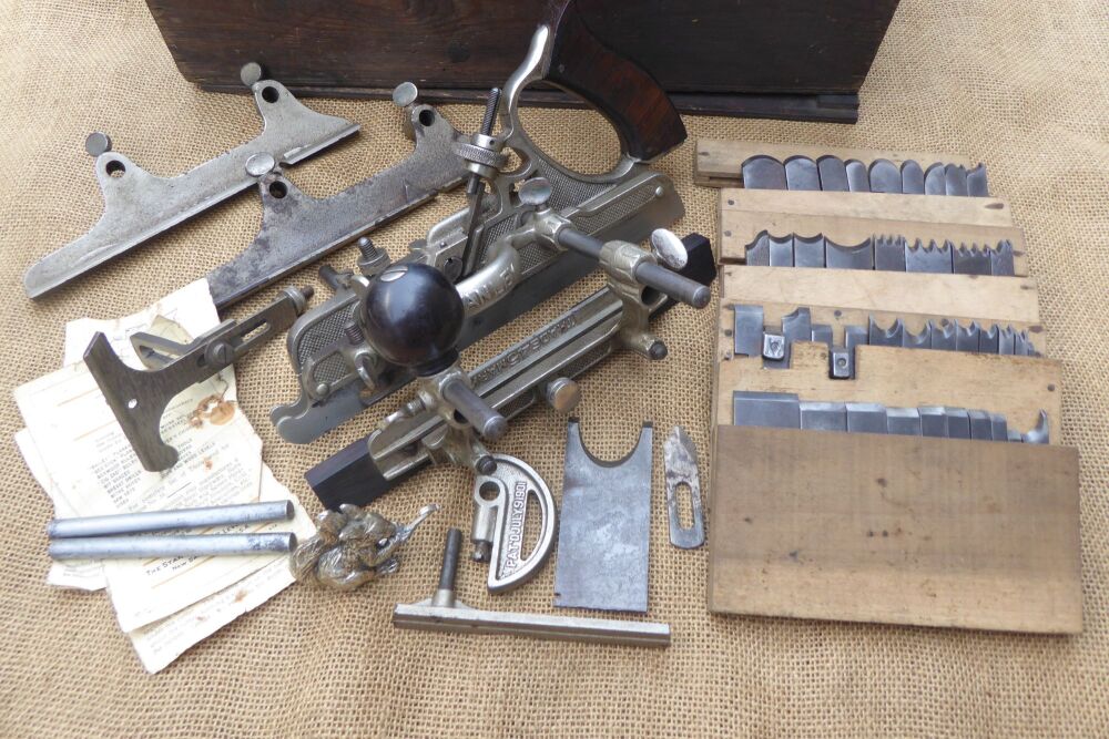 Stanley Rule & Level Co. No.45 Combination Plane With 40 Cutters & No.8 Bases
