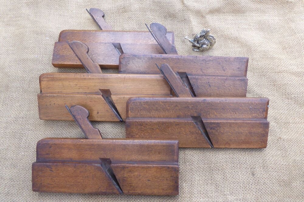 Pair Of No.10 & 12 Hollow & Round Moseley & Son Moulding Planes