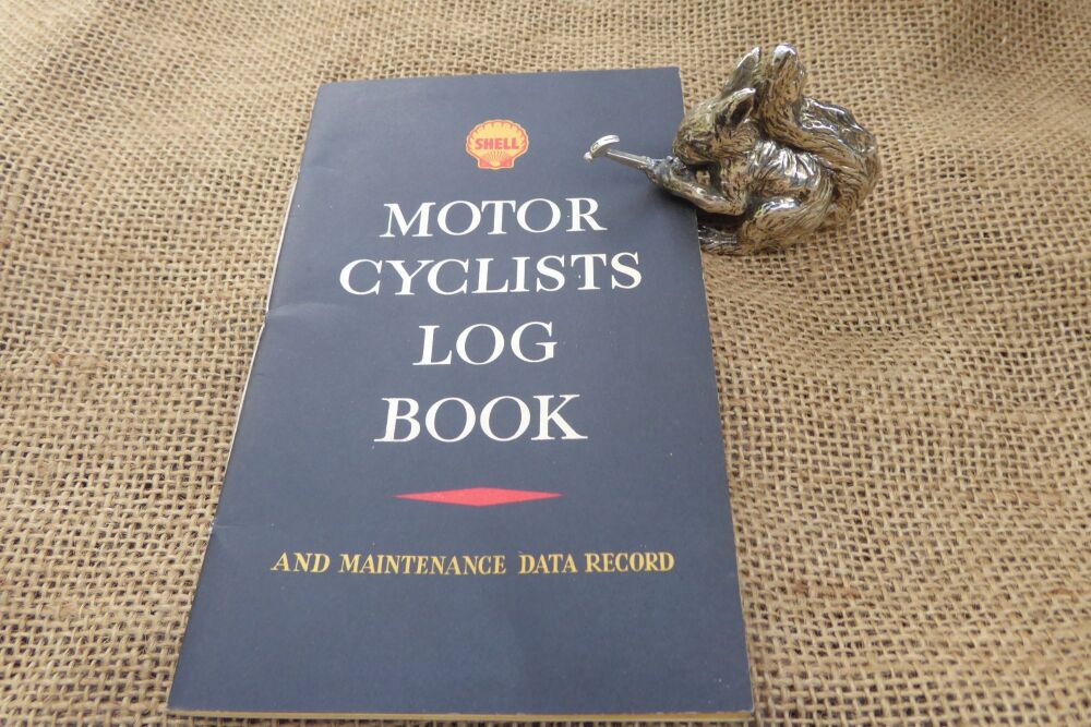 Shell Motor Cyclists Log Book And Maintenance Data Record - Unused