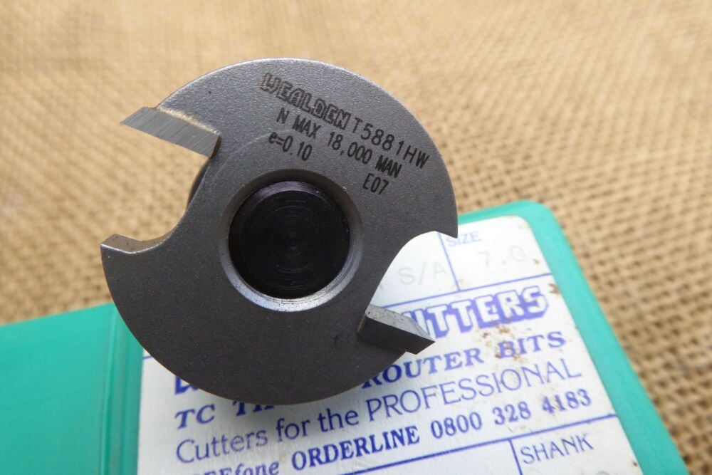 Wealden Cutters: Pile Carrier S/A Router Cutter: T5880 - 1/2" Shank - 1 5/16" Dia.