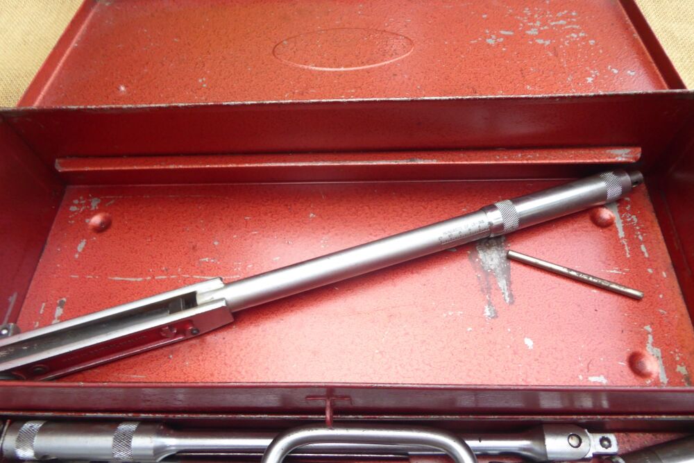 Vintage Britool 40 Piece A/F / Whit. 1/2" Drive Socket Set With Torque Wrench