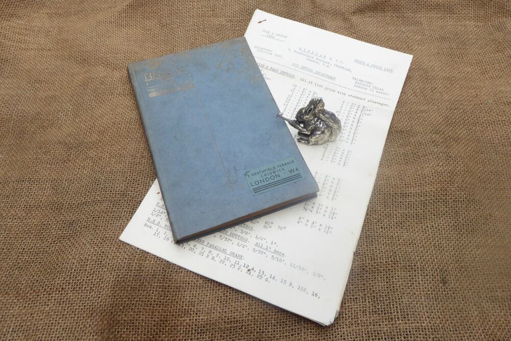 Findlay & Co. Tool Catalogue  4D 1952 With 1954 Price List