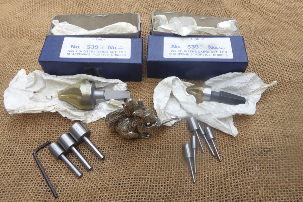 Multico No.1 & No.2 Countersink Sets For Sharpening Mortice Chisels - No.1 Stuck Allen Screw