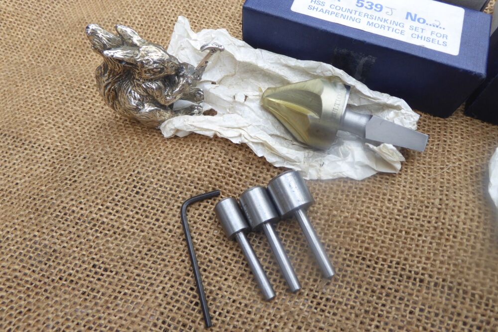 Multico No.1 & No.2 Countersink Sets For Sharpening Mortice Chisels - No.1 Stuck Allen Screw