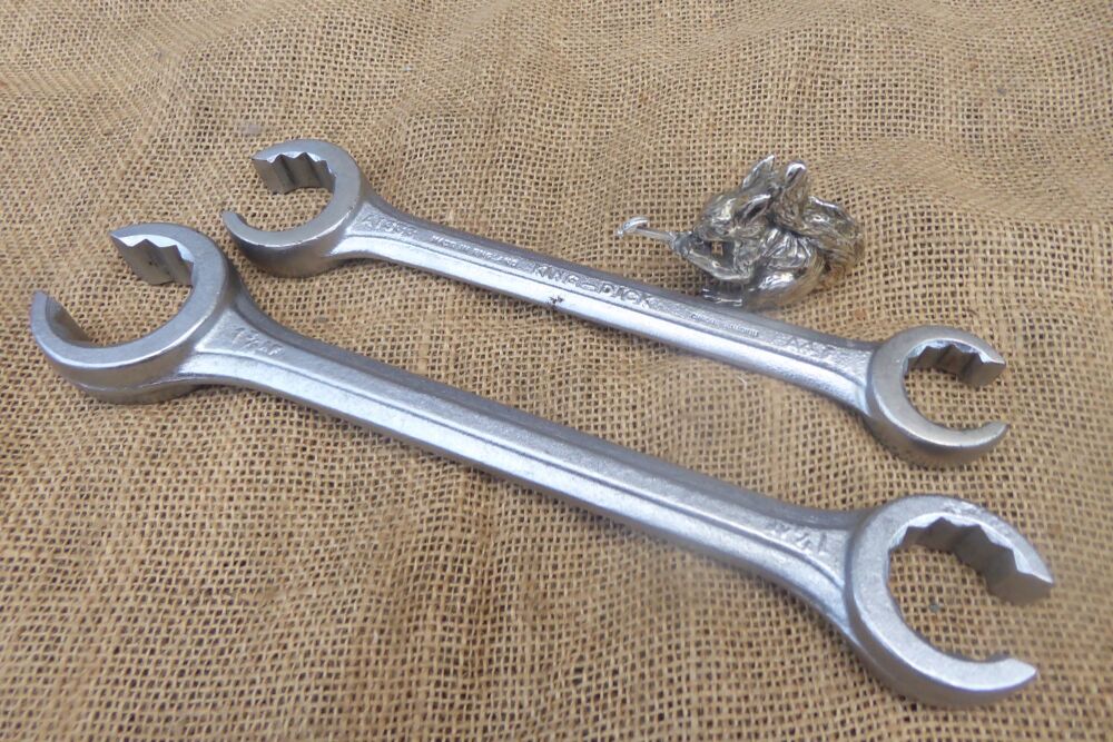 King Dick 1 1/8" & 7/8" A/F Flare Nut Spanner & 1 1/8" x 1 3/8" Spanner