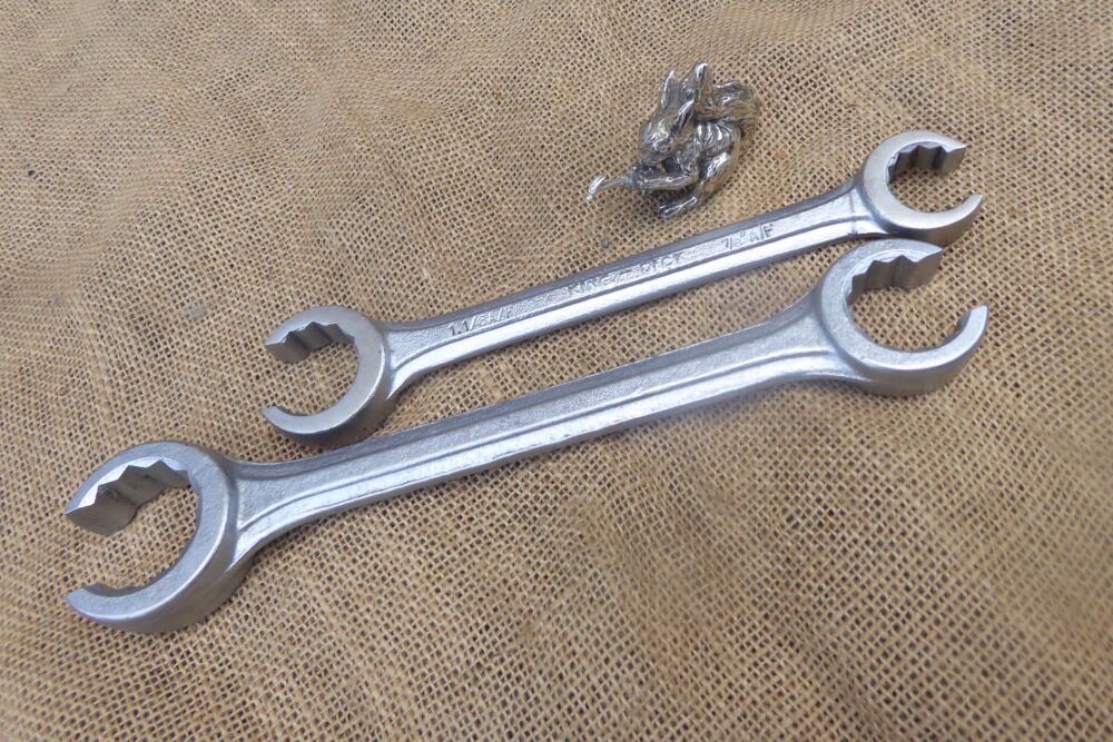King Dick 1 1/8" & 7/8" A/F Flare Nut Spanner & 1 1/8" x 1 3/8" Spanner