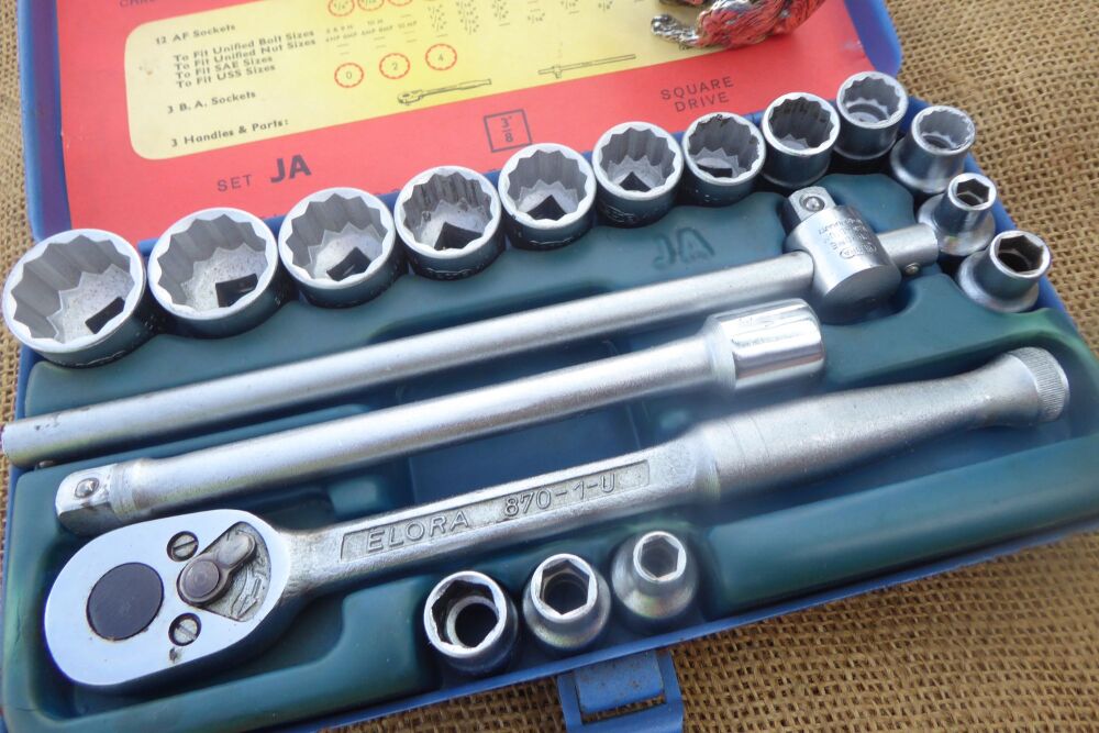 Elora JA Special AF Socket Set - 3/8" Square Drive