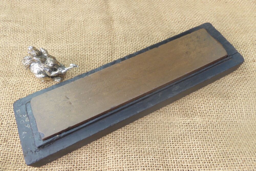 Vintage Natural Caramel Coloured Sharpening Stone - 8 1/2" Length