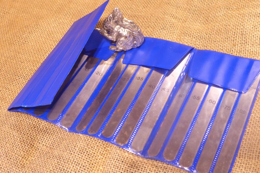 Moore & Wright 20 Piece Metric 6" Feeler Gauge Set