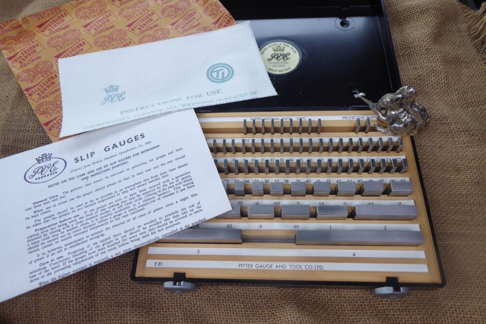 Pitter Gauge & Tool Company E81 Slip Gauge Set