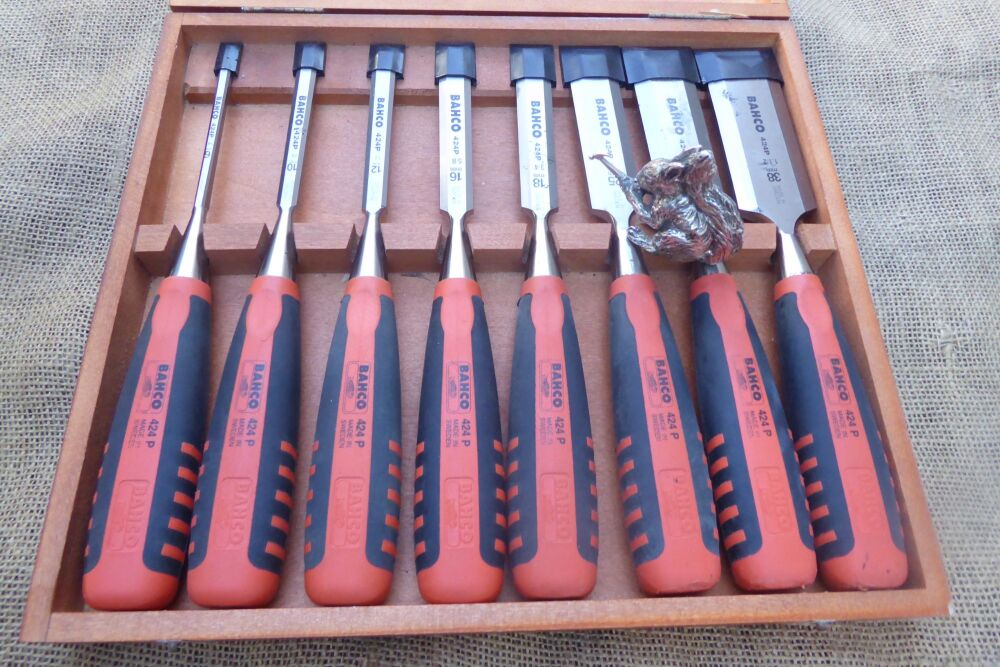 Set Of Bachco 424 P Bevel Edged Chisels - 6mm - 38mm