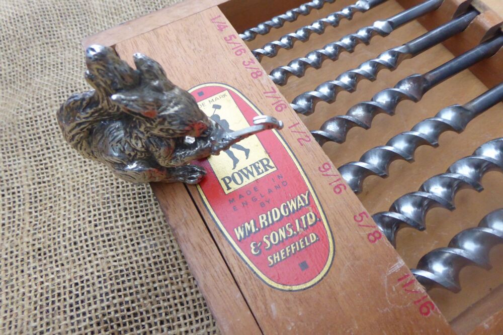 Set Of 13 Wm Ridgway Power Trade Mark Auger Bits
