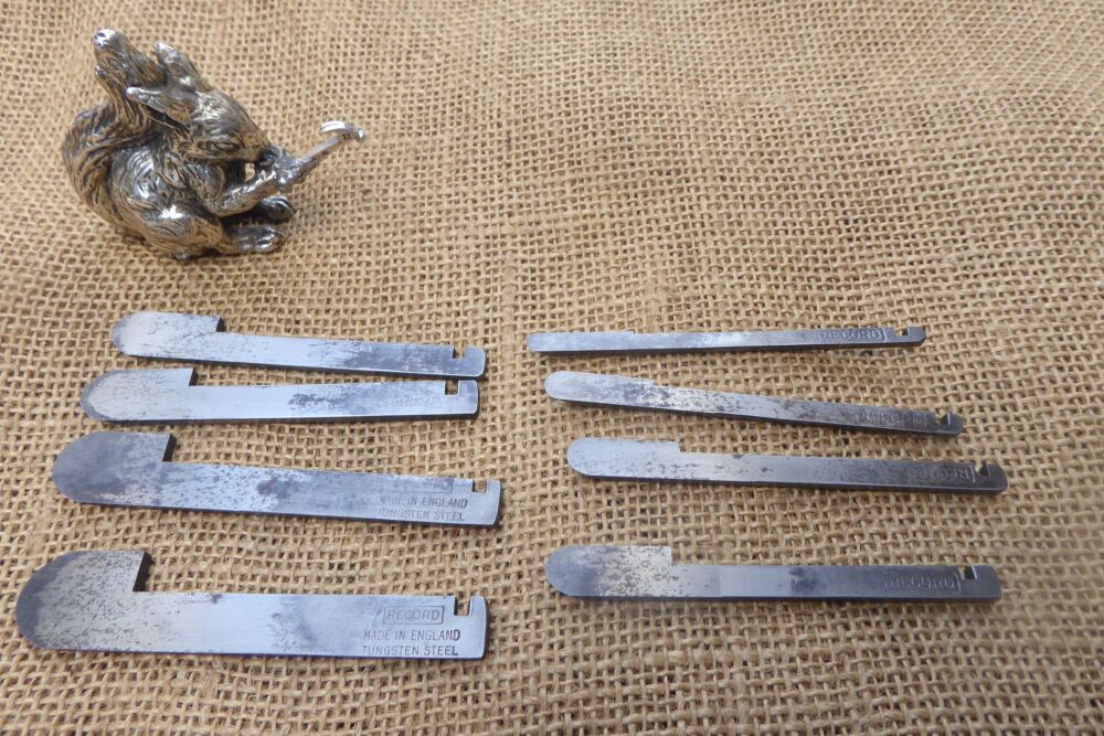 Set Of 8 Record 405 Combination Plane Spare Fluting Cutters