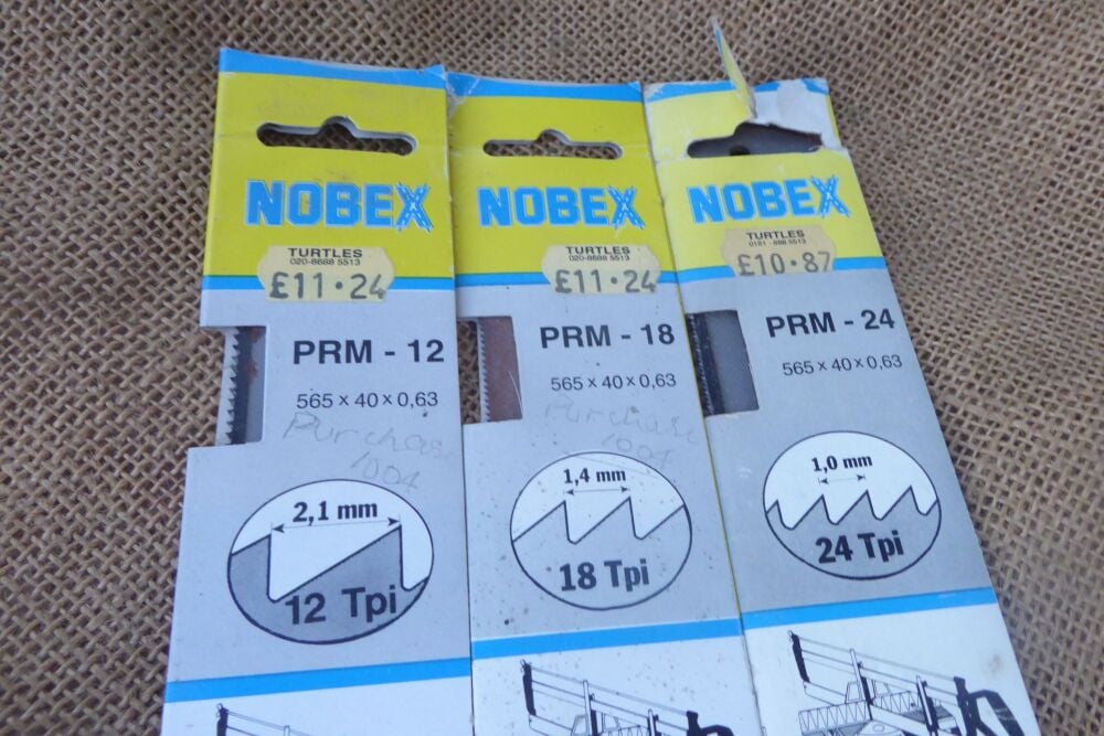 3 x Nobex Mitre Saw Blades - 565mm x 40mm x 0.63mm