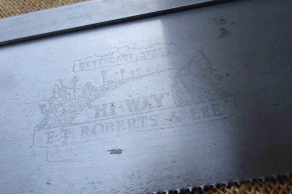 E T Roberts & Lee Hi-Way Best Cast Steel 12" Tenon Saw