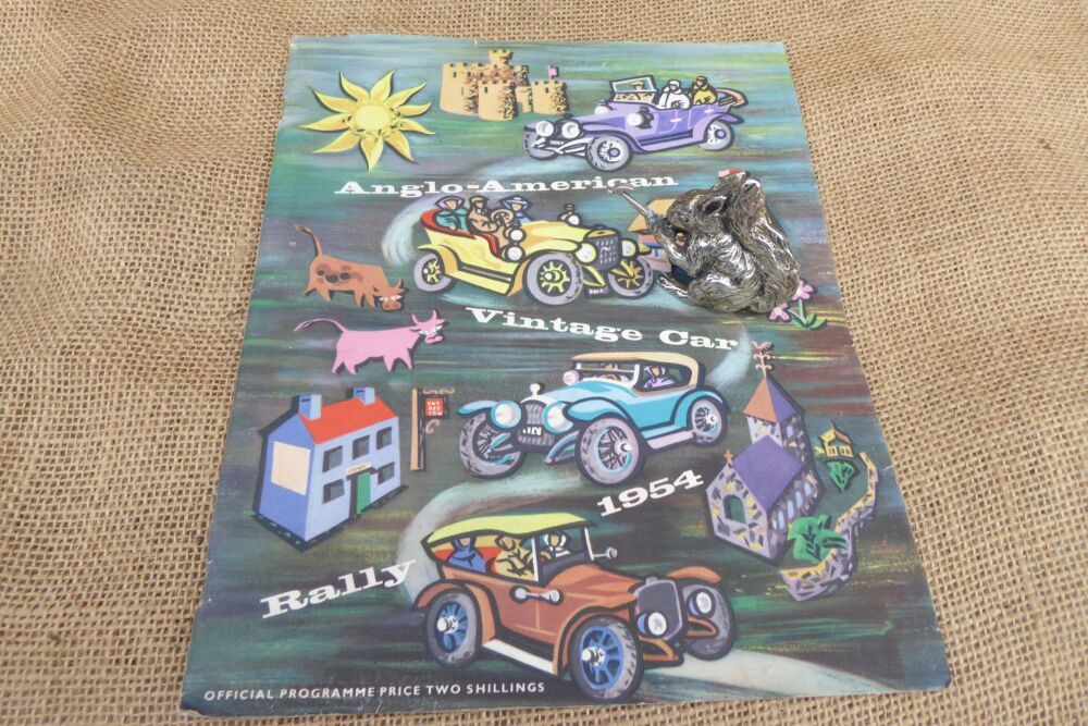 Anglo-American Vintage Car Rally 1954 Programme - Edinburgh To Goodwood