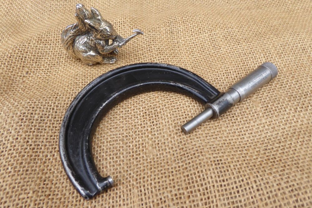 J T Slocomb Co. Metric 50-75mm Micrometer - Pat. May 12 96 & Apr 13 97
