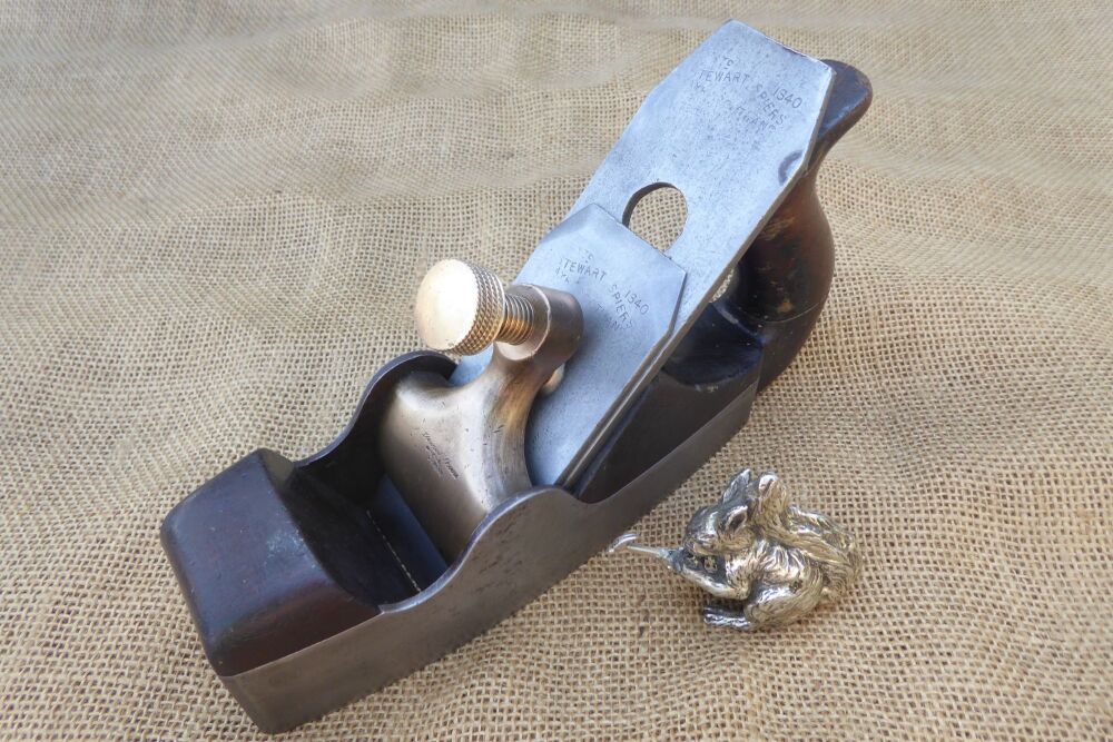 Stewart Spires Dovetailed Smoothing Plane - Cracked Handle